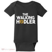 Bitcoin The Walking Holder Baby Bodysuit thumb 0