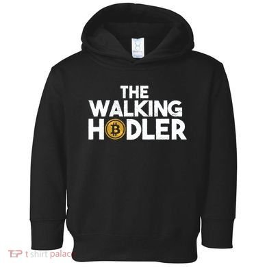 Bitcoin The Walking Holder Toddler Hoodie