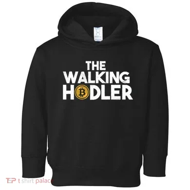 Bitcoin The Walking Holder Toddler Hoodie