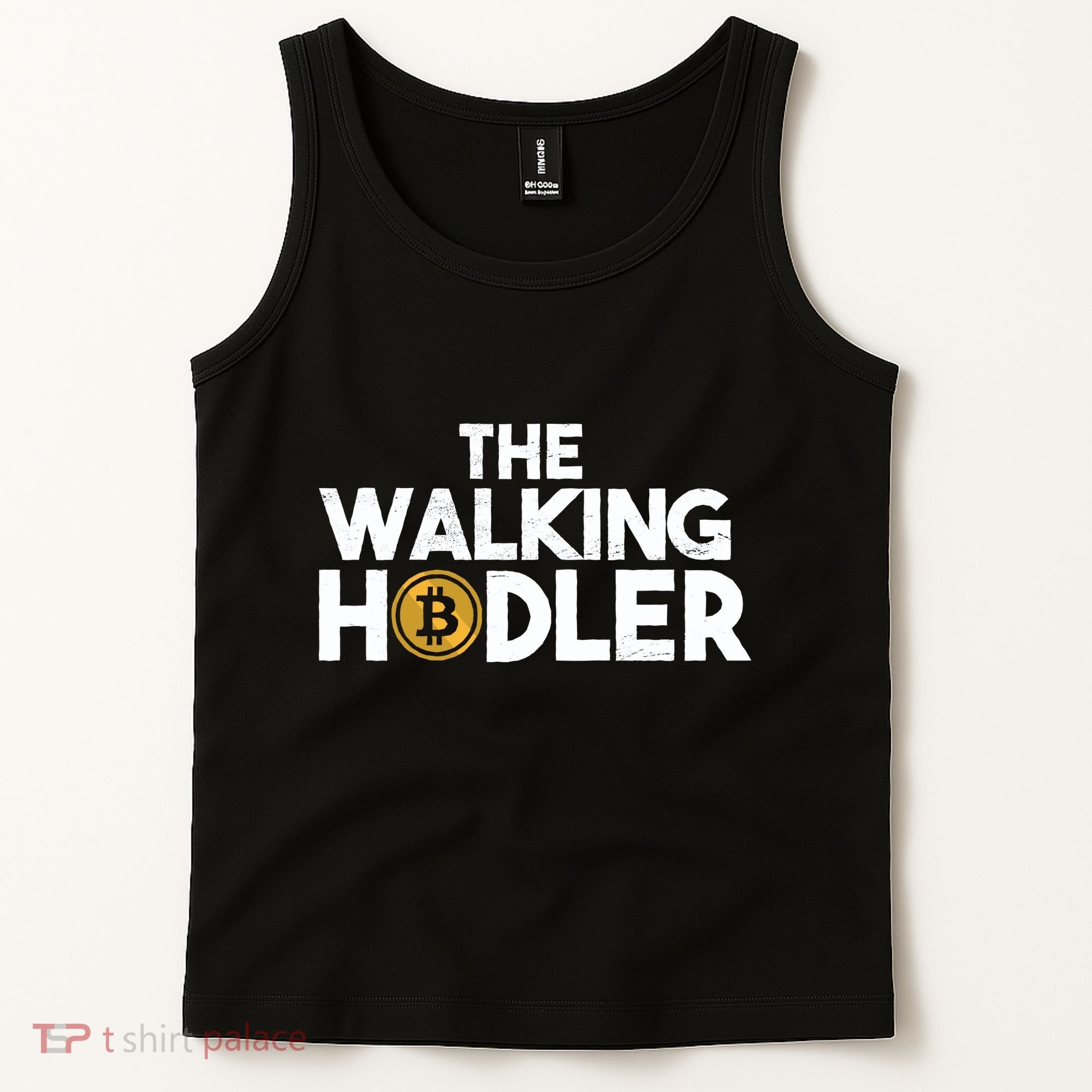 Bitcoin The Walking Holder Tank Top