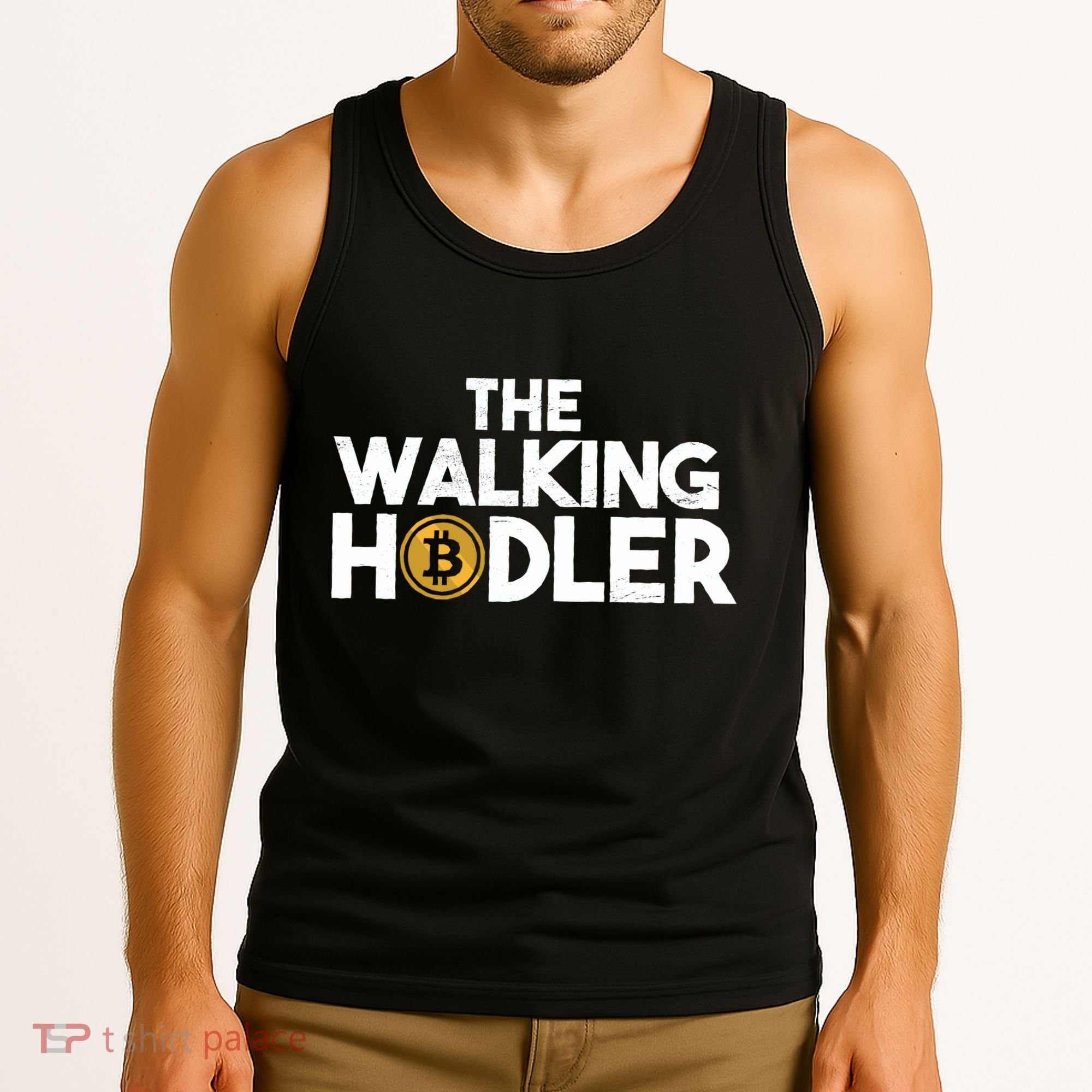 Bitcoin The Walking Holder Tank Top