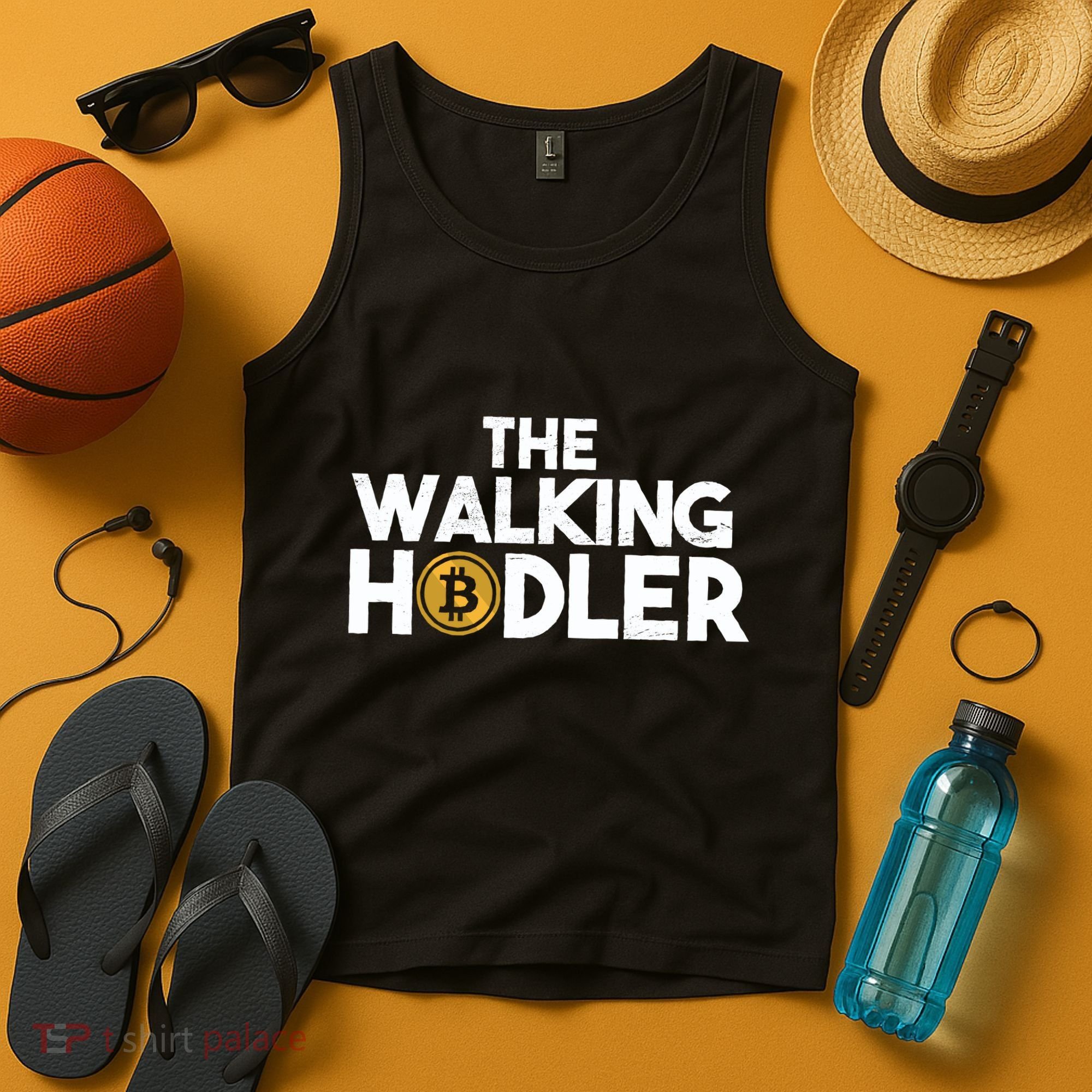 Bitcoin The Walking Holder Tank Top