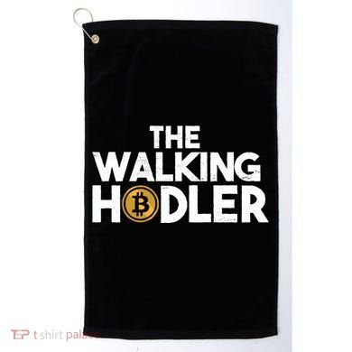 Bitcoin The Walking Holder Golf Towel