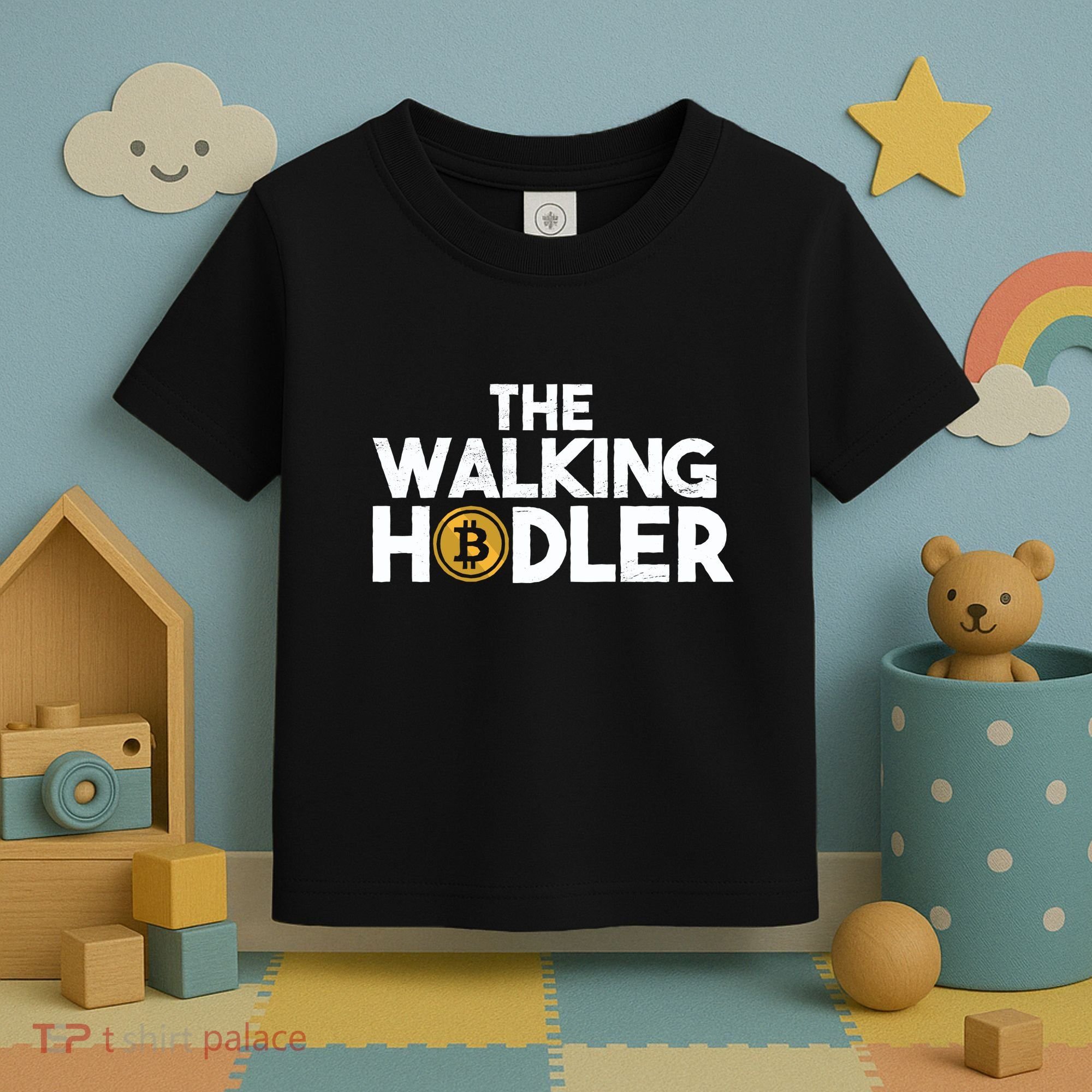Bitcoin The Walking Holder Toddler T-Shirt