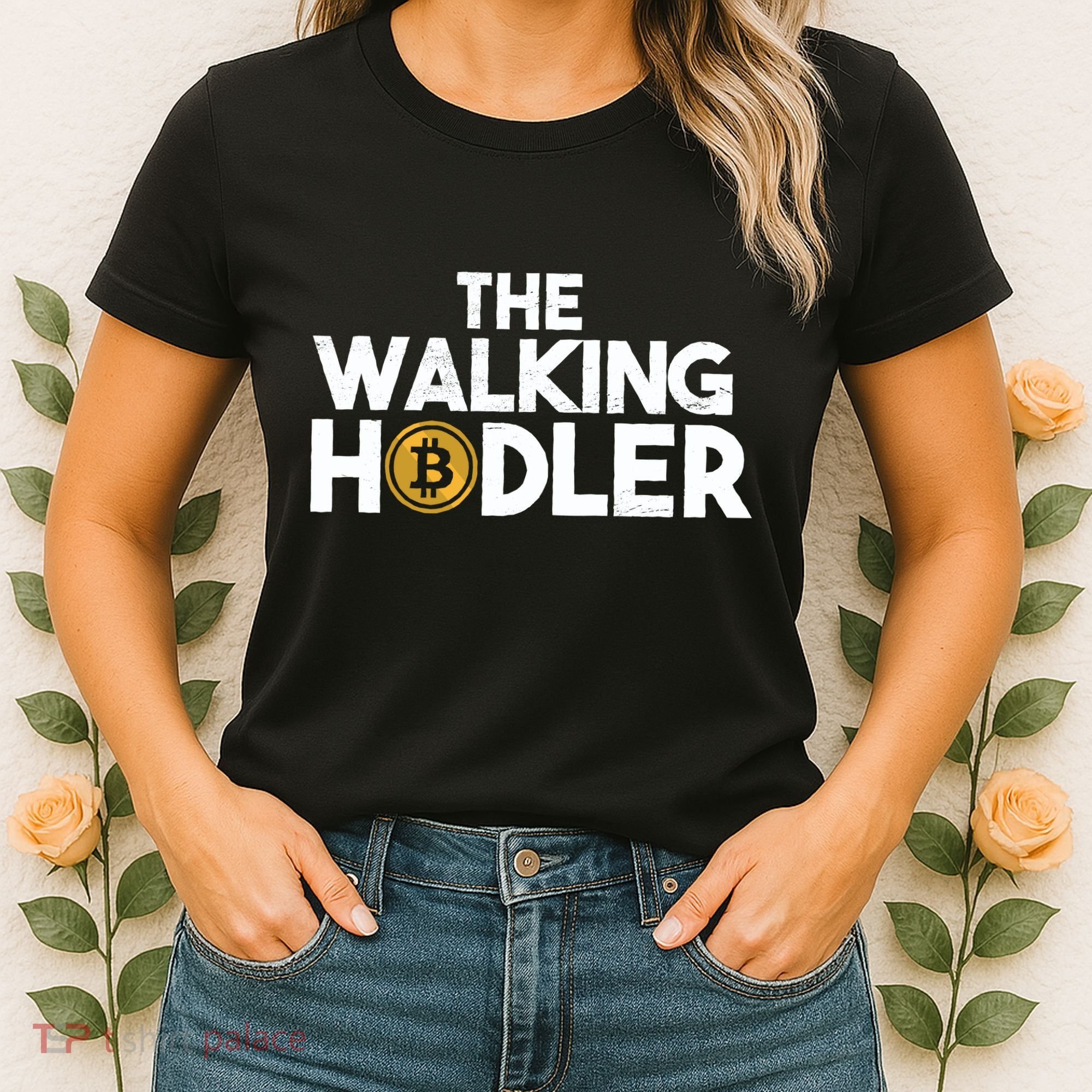 Bitcoin The Walking Holder Women's T-Shirt