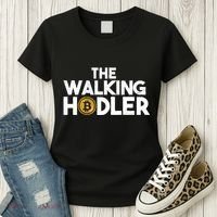 Bitcoin The Walking Holder Women's T-Shirt thumb 3