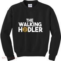 Bitcoin The Walking Holder Kids Sweatshirt thumb 0