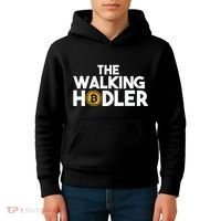 Bitcoin The Walking Holder Kids Hoodie thumb 4