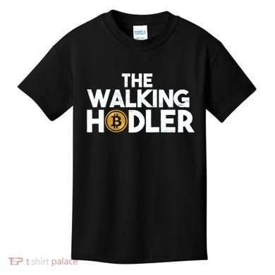 Bitcoin The Walking Holder Kids T-Shirt