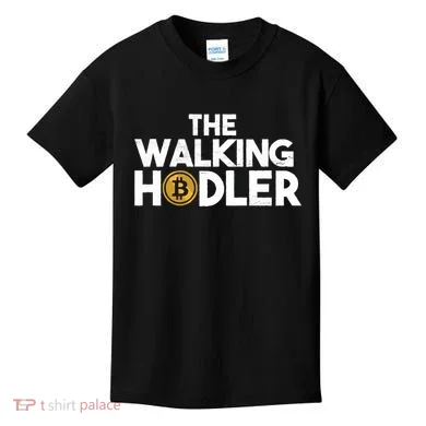 Bitcoin The Walking Holder Kids T-Shirt