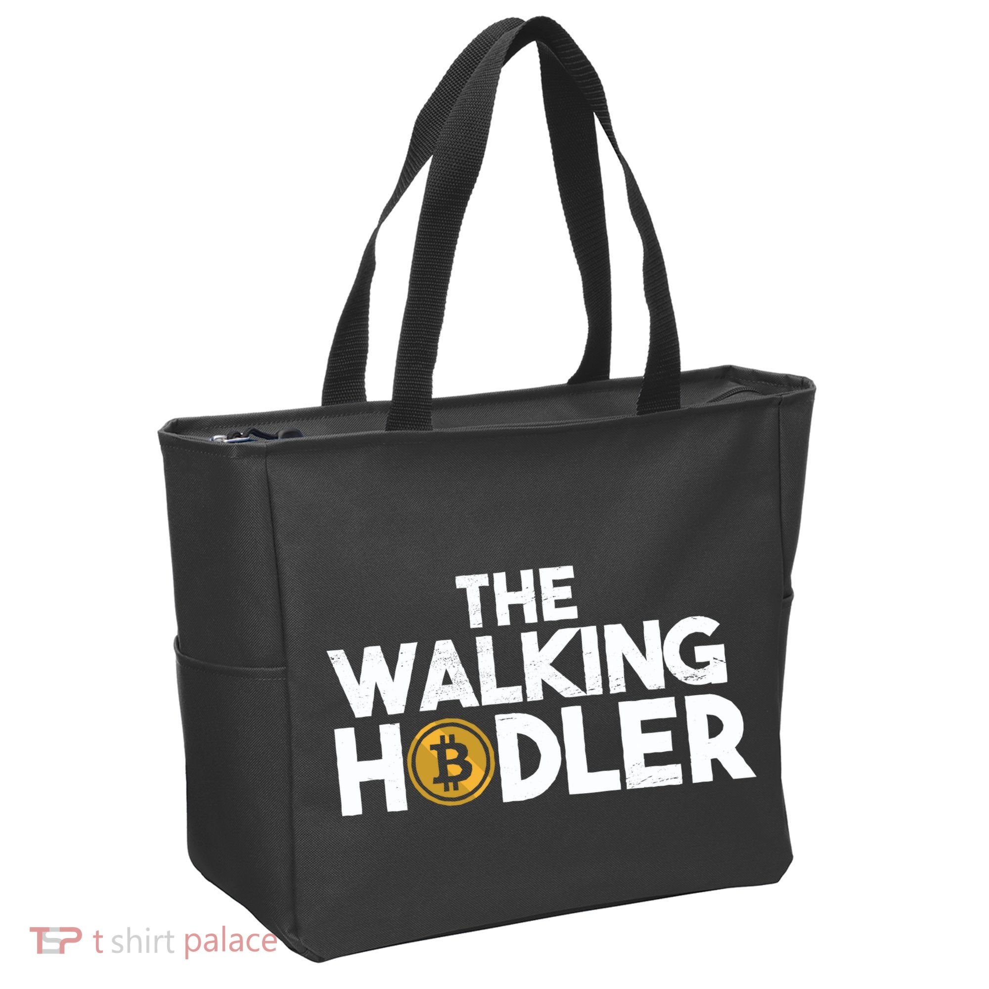 Bitcoin The Walking Holder Tote Bag