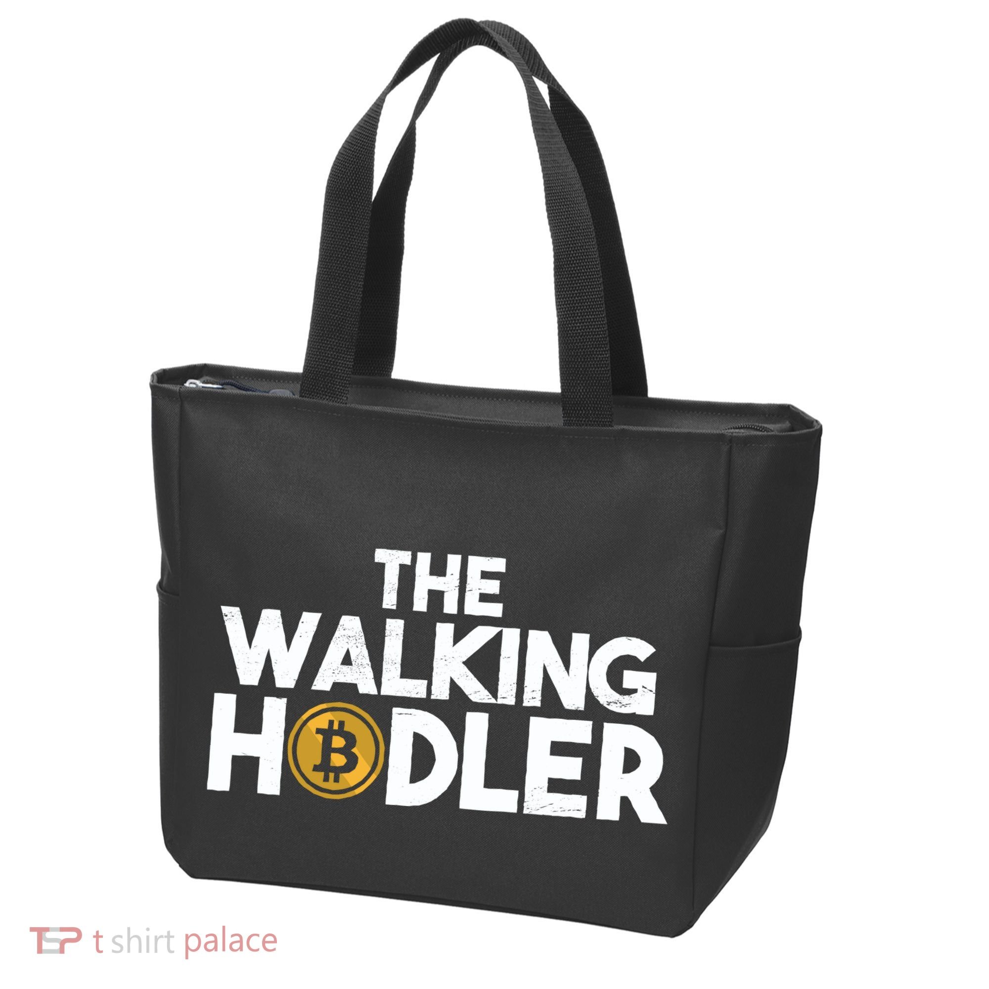 Bitcoin The Walking Holder Tote Bag
