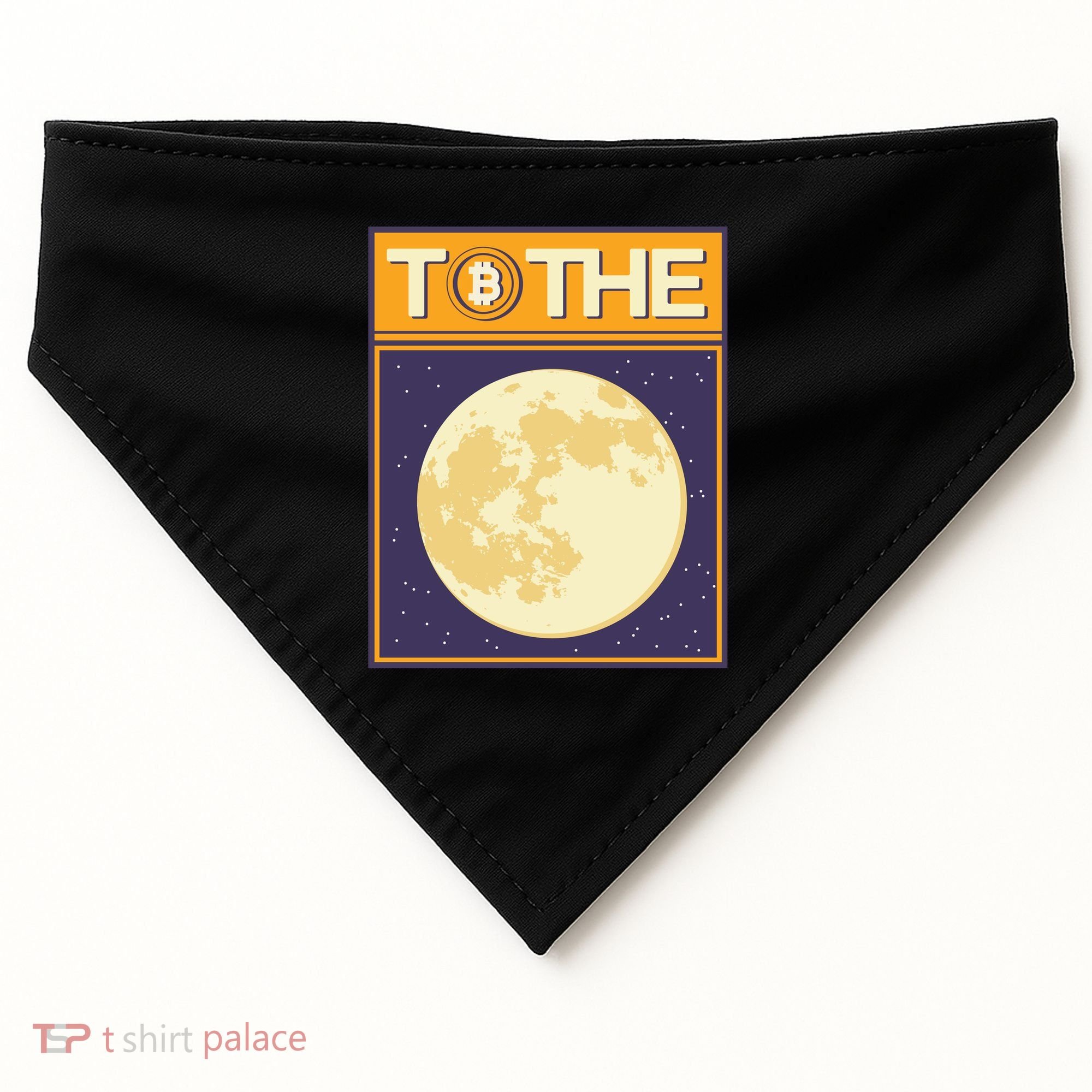 Bitcoin To The Moon USA-Made Doggie Bandana