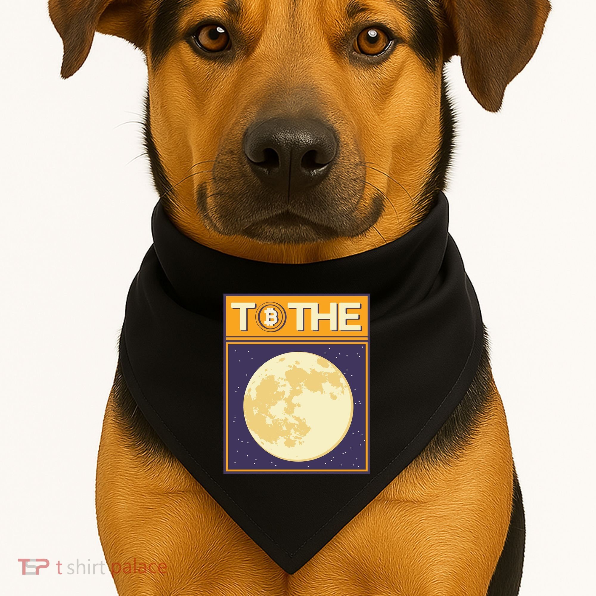 Bitcoin To The Moon USA-Made Doggie Bandana