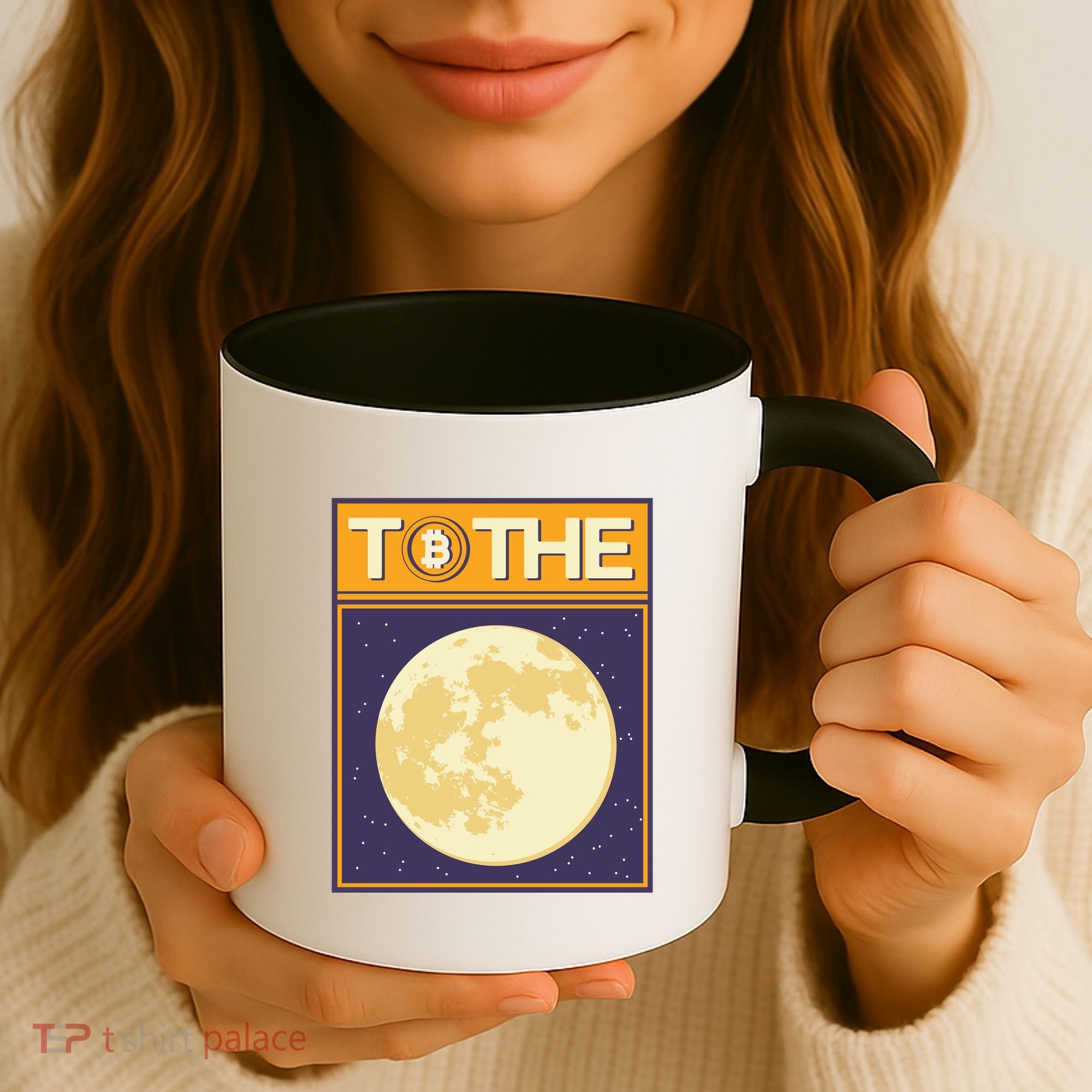Bitcoin To The Moon Coffee Mug
