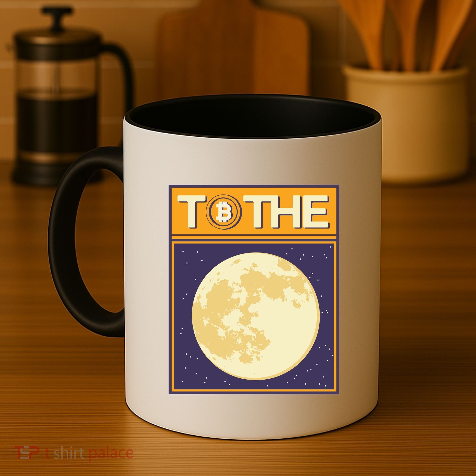 Bitcoin To The Moon Coffee Mug