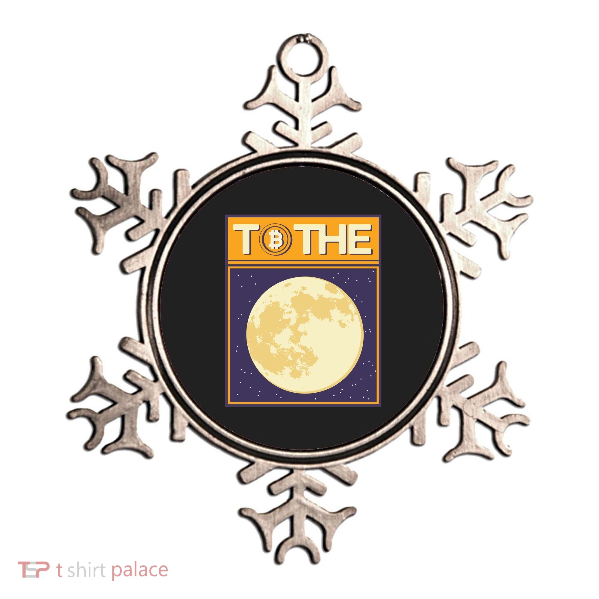 Bitcoin To The Moon Ornament