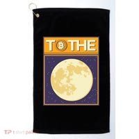 Bitcoin To The Moon Golf Towel thumb 0