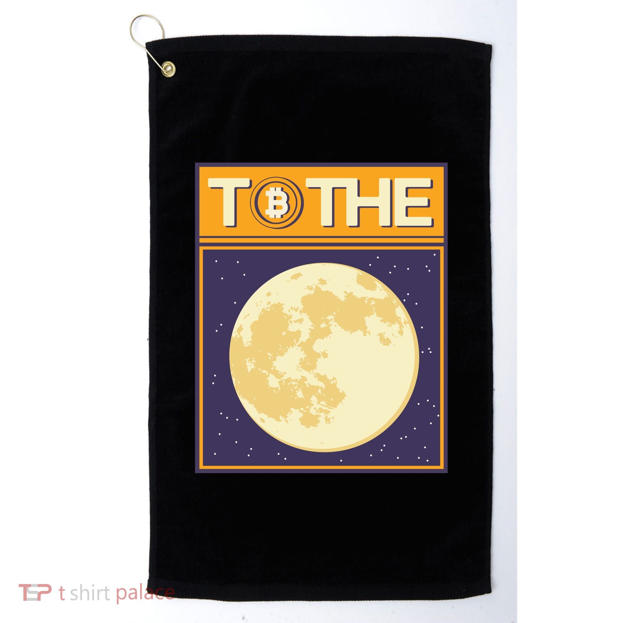 Bitcoin To The Moon Golf Towel