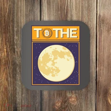 Bitcoin To The Moon Coaster