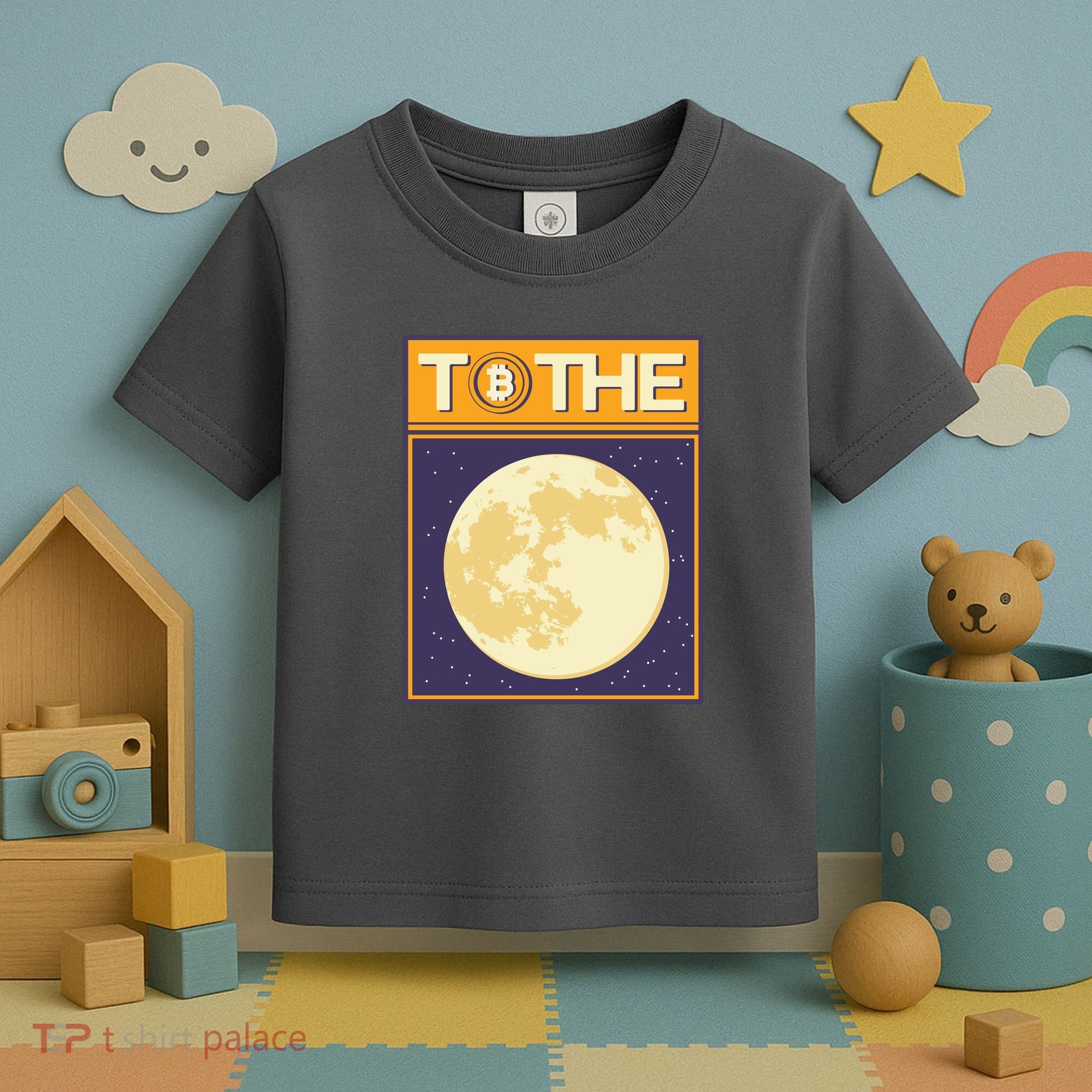 Bitcoin To The Moon Toddler T-Shirt