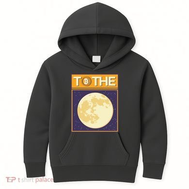 Bitcoin To The Moon Kids Hoodie