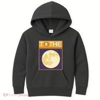 Bitcoin To The Moon Kids Hoodie thumb 0