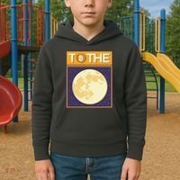 Bitcoin To The Moon Kids Hoodie thumb 2