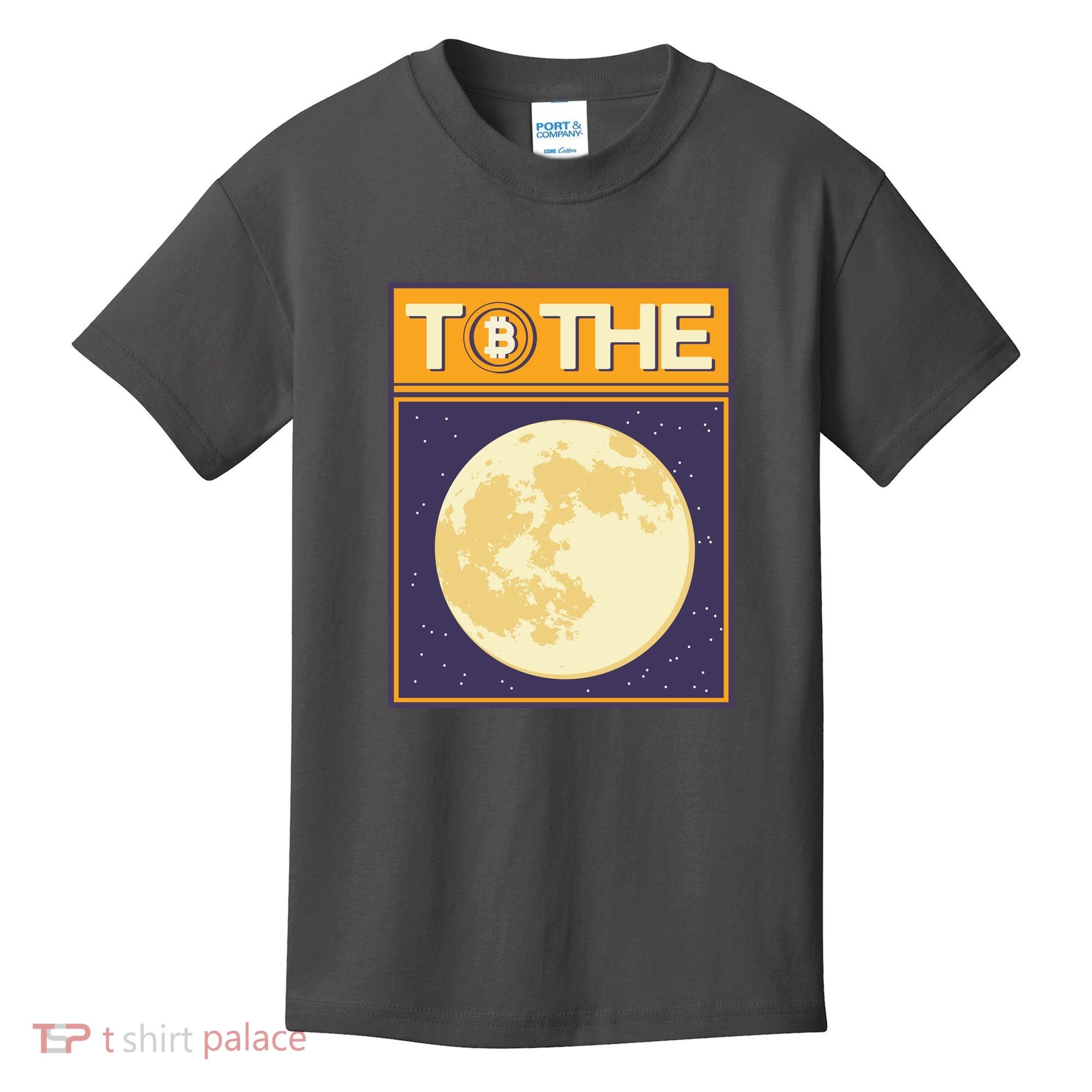 Bitcoin To The Moon Kids T-Shirt