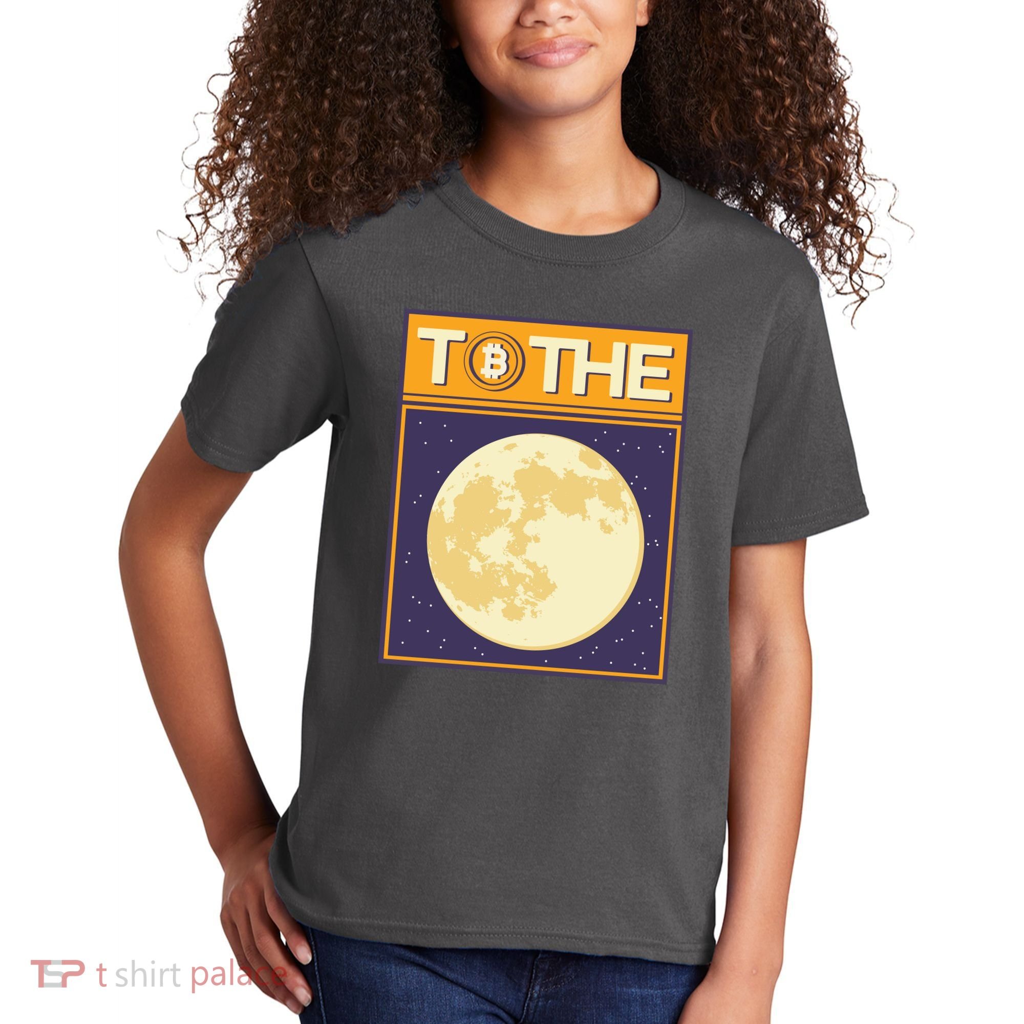 Bitcoin To The Moon Kids T-Shirt