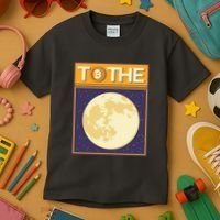 Bitcoin To The Moon Kids T-Shirt thumb 3