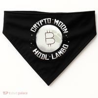 Bitcoin to the Moon Hodl Lambo Crypto Currency USA-Made Doggie Bandana thumb 0