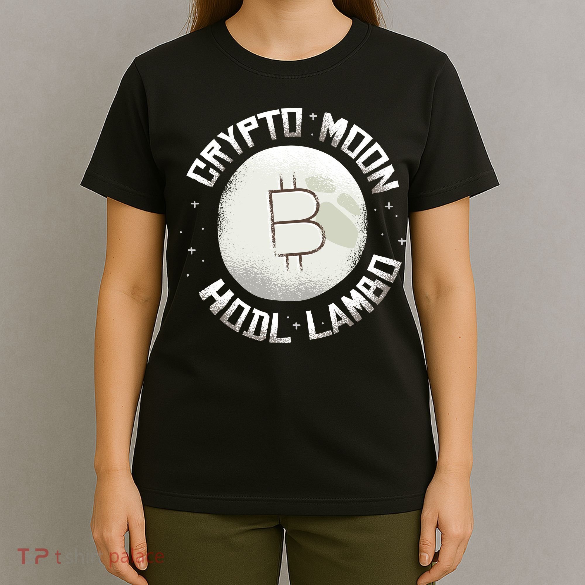 Bitcoin to the Moon Hodl Lambo Crypto Currency T-Shirt