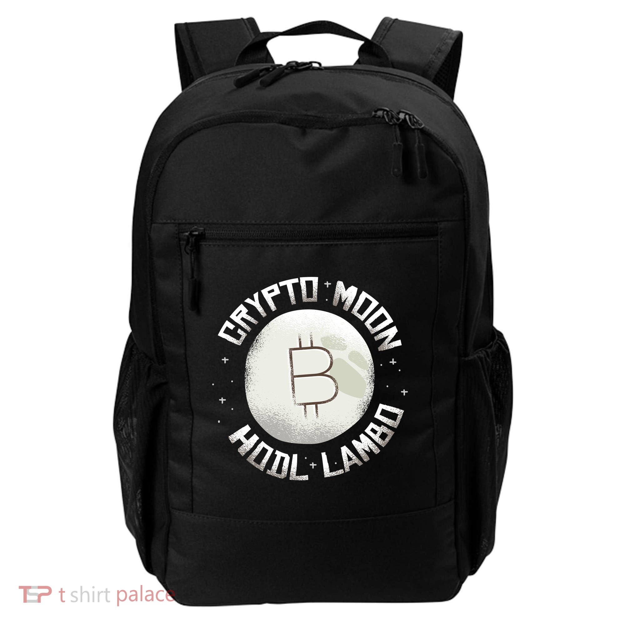 Bitcoin to the Moon Hodl Lambo Crypto Currency Backpack