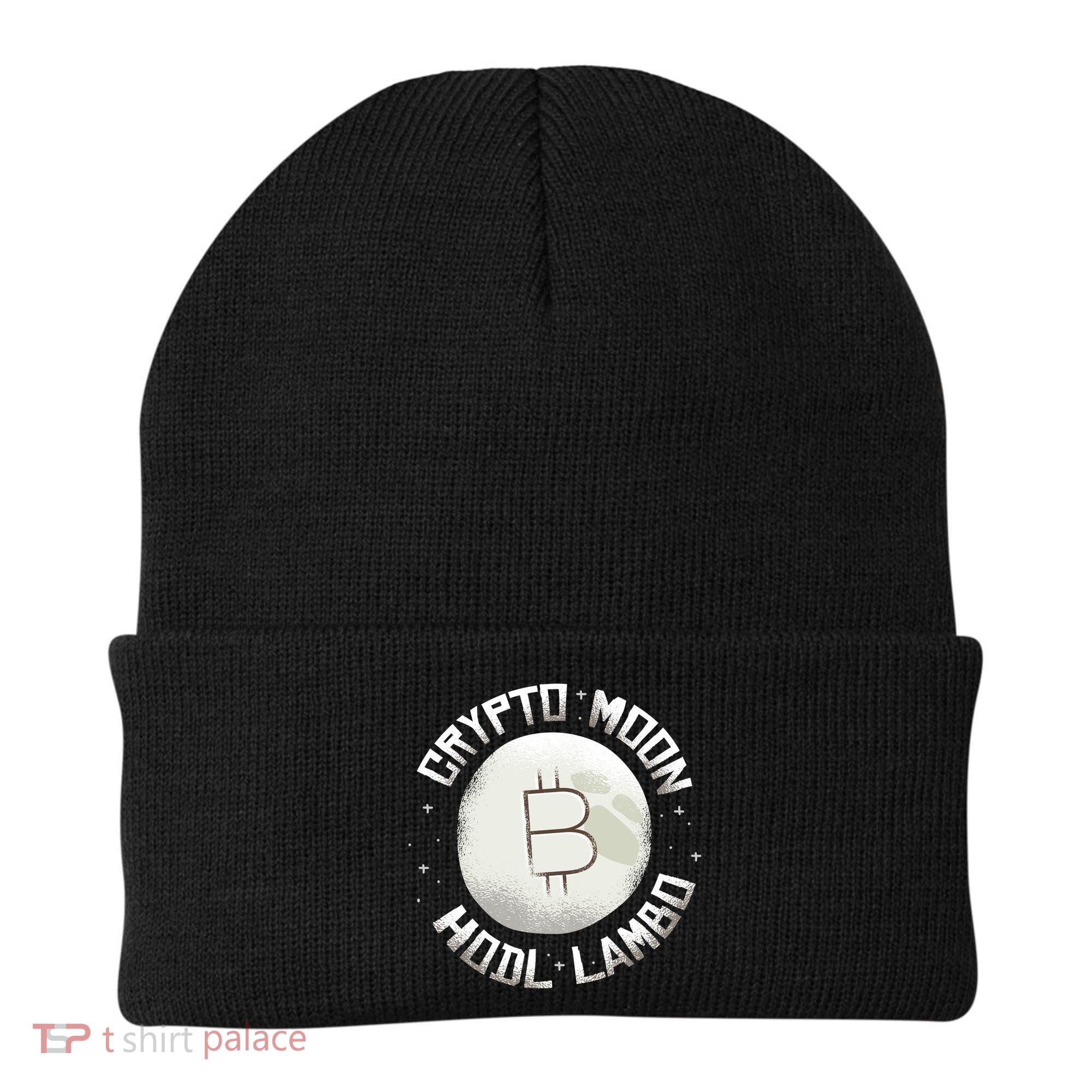 Bitcoin to the Moon Hodl Lambo Crypto Currency Beanie