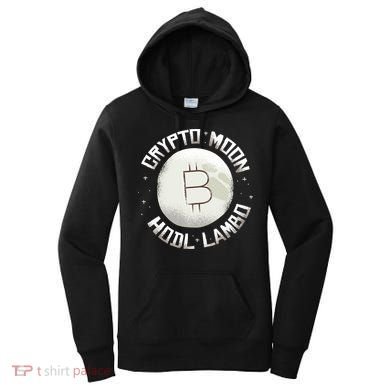 Bitcoin to the Moon Hodl Lambo Crypto Currency Women's Hoodie