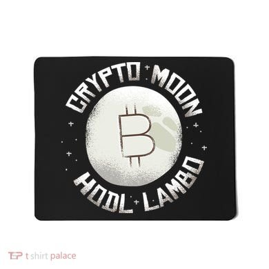 Bitcoin to the Moon Hodl Lambo Crypto Currency Mousepad