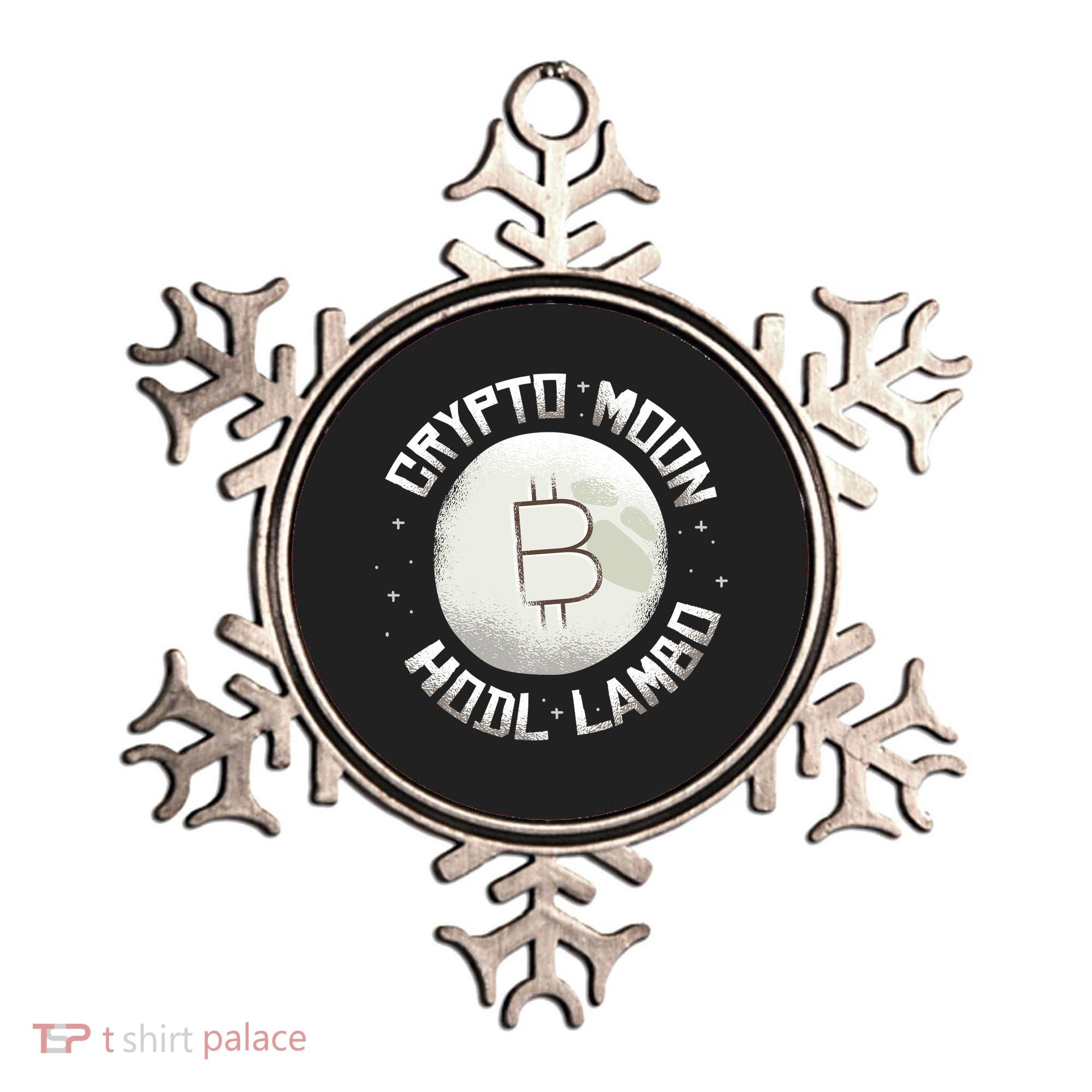 Bitcoin to the Moon Hodl Lambo Crypto Currency Ornament