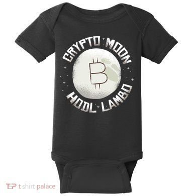 Bitcoin to the Moon Hodl Lambo Crypto Currency Baby Bodysuit