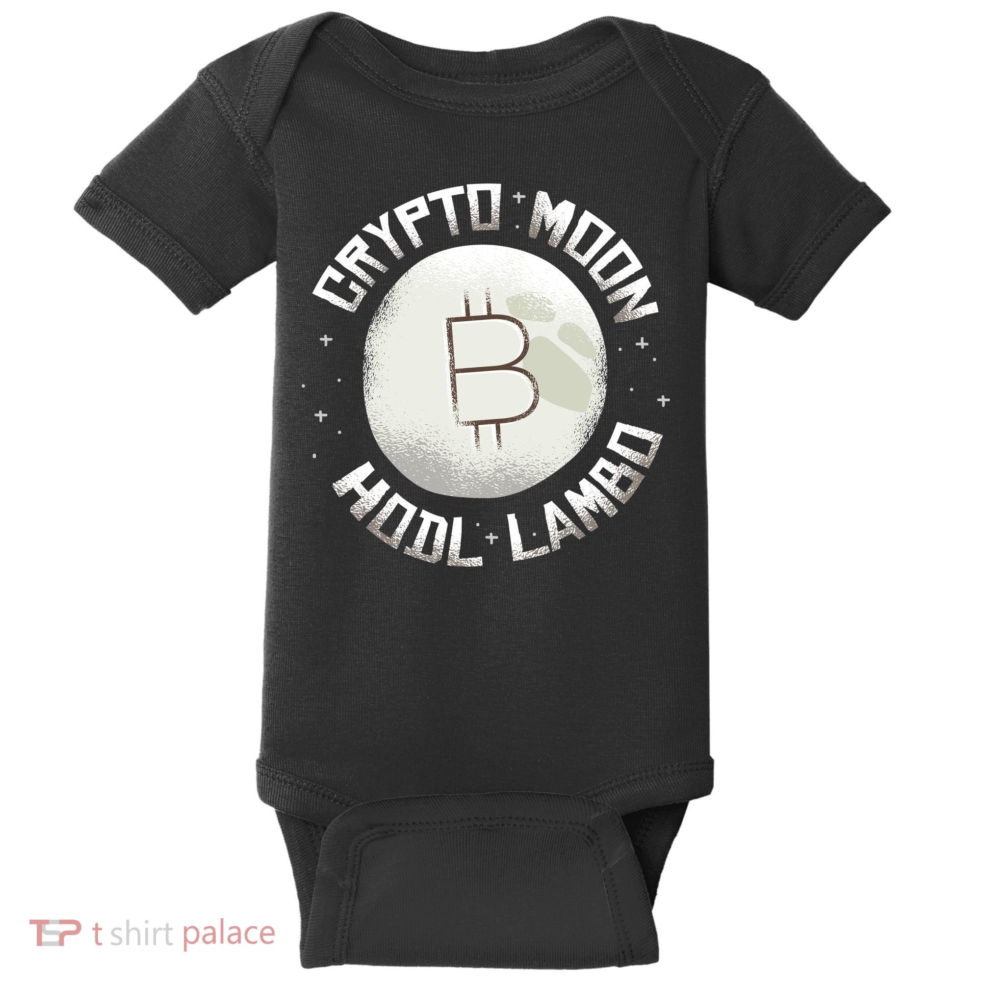 Bitcoin to the Moon Hodl Lambo Crypto Currency Baby Bodysuit