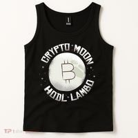 Bitcoin to the Moon Hodl Lambo Crypto Currency Tank Top thumb 2