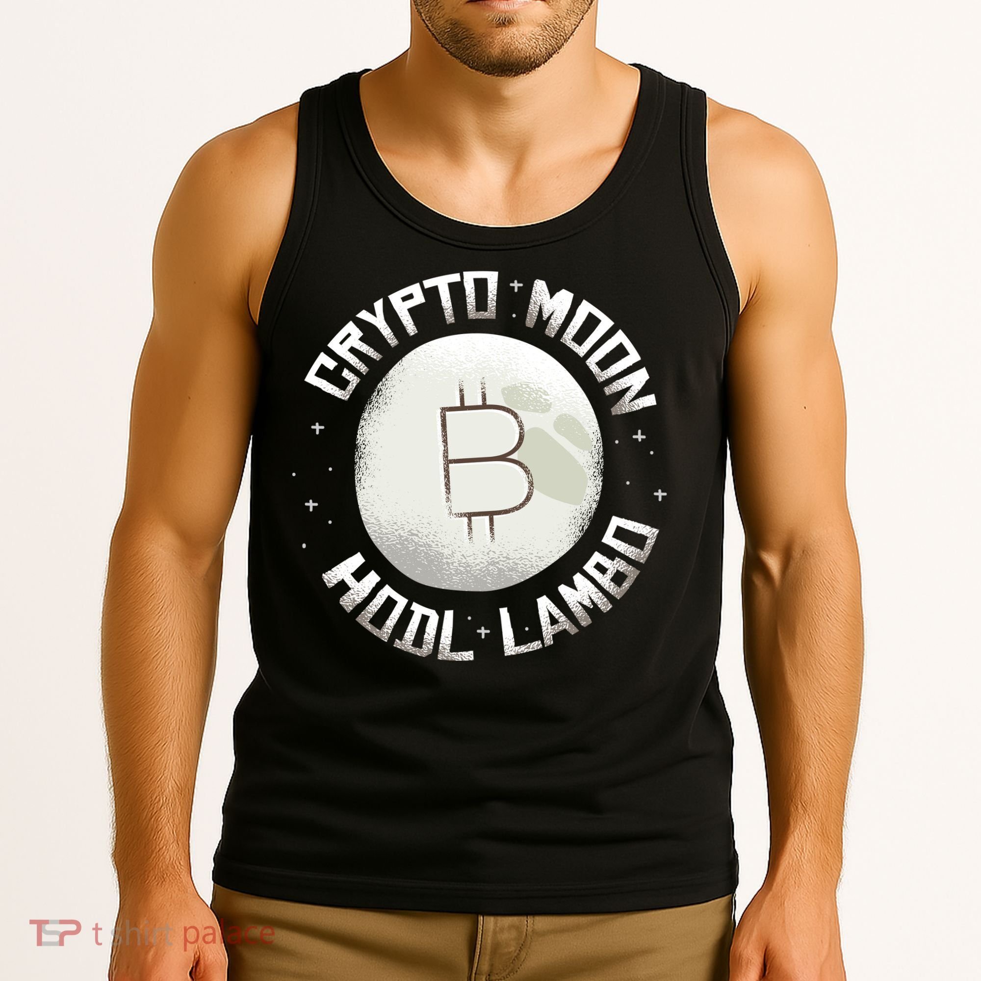 Bitcoin to the Moon Hodl Lambo Crypto Currency Tank Top