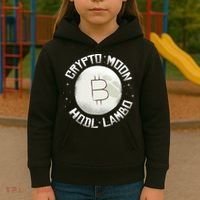 Bitcoin to the Moon Hodl Lambo Crypto Currency Kids Hoodie thumb 3