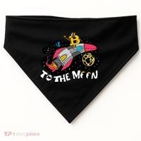 Bitcoin To The Moon Rocket USA-Made Doggie Bandana thumb 0