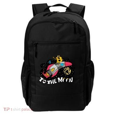 Bitcoin To The Moon Rocket Backpack
