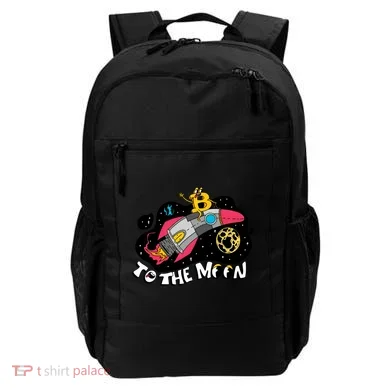 Bitcoin To The Moon Rocket Backpack