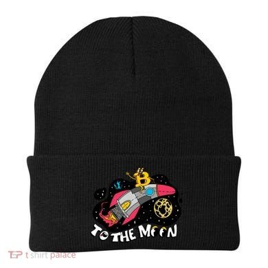 Bitcoin To The Moon Rocket Beanie