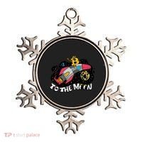Bitcoin To The Moon Rocket Ornament thumb 0