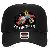 Bitcoin To The Moon Rocket Hat thumb 0