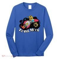 Bitcoin To The Moon Rocket Long Sleeve Shirt thumb 0